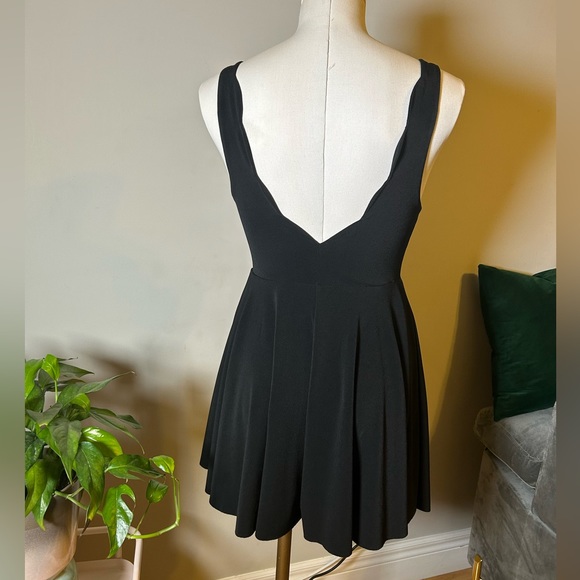 Black Scalloped Romper - Picture 2 of 2